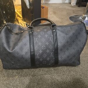 louis vuitton 50 Keepall Bandouliere Reverse manogram eclipse bag